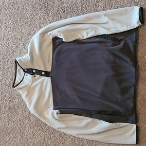 Eddie Bauer Fleece Snap Mock